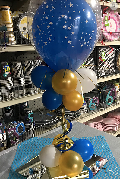 Clear  Balloon Centerpiece